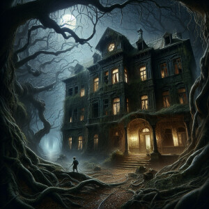 "Picture a forsaken, decrepit mansion, hidden deep within a dens...