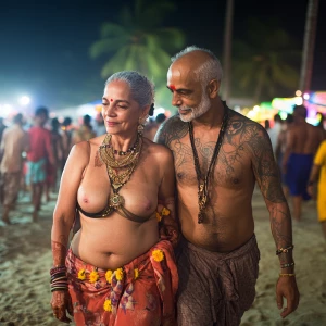 A 54 year old wealthy beautiful  indian divorced  aunty walking...