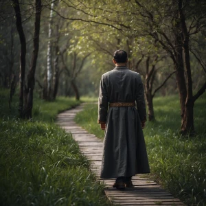 Design an image that visualizes the proverb "Humility comes befo...