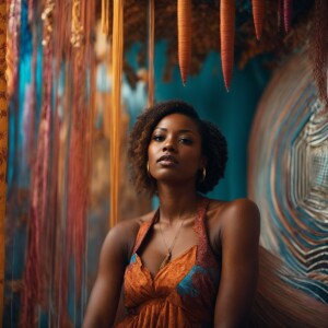 A beautiful African American woman