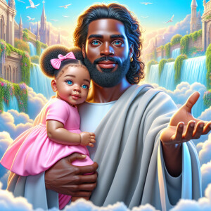 Create a 3D realistic artwork featuring the phrase 'Jesus Saves'...