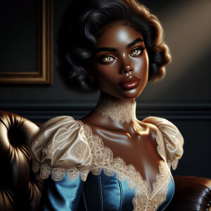 A gorgeous Africa American young lady with light brown skin the...
