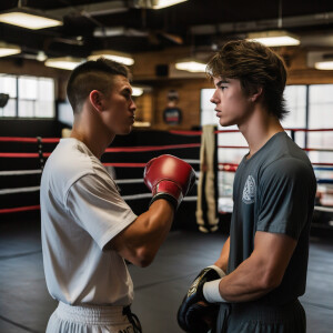 Barrett Smith is a 19 year old white American professional boxer...
