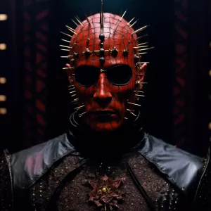 Cenobite character in the style of Clive Barker's "Hellraiser" s...