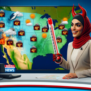 High resolution. Meteorologist reports weather on tv! Super high...