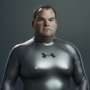 Create a hyper-realistic photograph body  image scan of Ben Rhod...