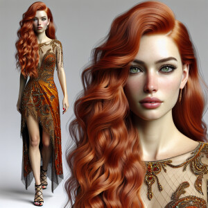 Create a photorealistic image with an artistic touch, featuring...