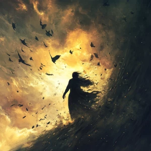 Compose an inspiring visual representation of an individual triu...