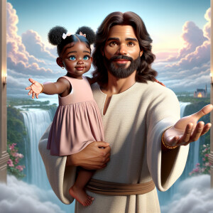 Create a 3D realistic artwork featuring the phrase 'Jesus Saves'...