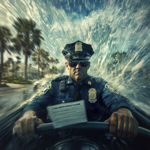 Photorealistic.Prompt: Create an image of a Tampa Bay Florida po...