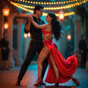 “A cinematic, romantic scene featuring Dahlia Valentina (DahliaV...