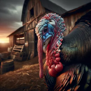 A sad looking turkey