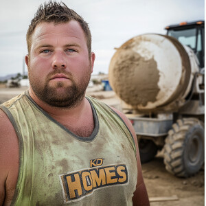 Curtis Kowe a typical construction worker obese fat  white male...