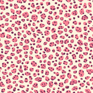 Create a seamless tileable pattern featuring pink colored leopar...