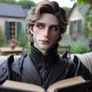 Caranthir-Ar-Fieniel from the Witcher. Black eldritch armor. Pal...
