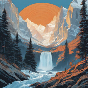 T-shirt design, Ultra-detailed flat-design poster inspired by th...