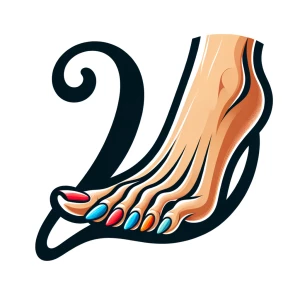Give me a logo of the letter L but it’s shaped like a woman’s fo...
