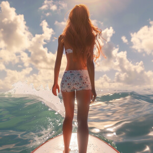 High resolution, photorealistic image. Light ginger haired femal...