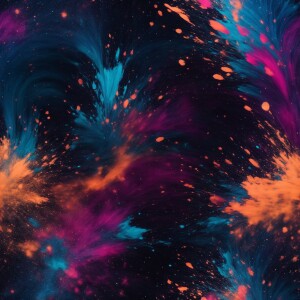 Quantum fairy splatter paint phosphorescent