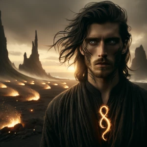 Ultra-realistic, cinematic portrait of Jaelor, a lean, weathered...