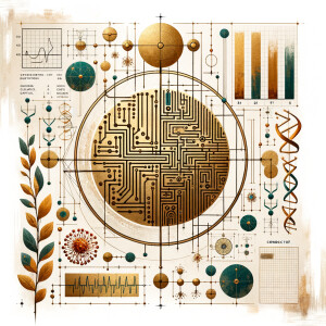 The golden ratio, Minimalist art Circuit, boards, circuitry, dia...