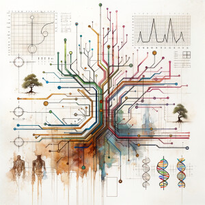 The golden ratio, Minimalist art Circuit, boards, circuitry, dia...