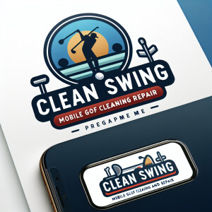 Create a professional business logo for Clean Swing Mobile Golf...