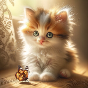 Make a cute kitten