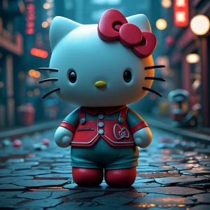 Burtonesque Hello Kitty: