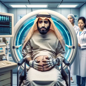 A man who participated in a scientific experiment and is now exp...