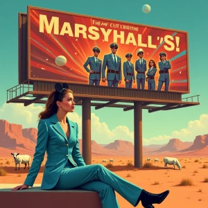 retro painterly realism, mid-century magazine illustration style...