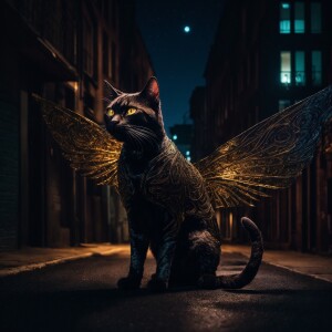 A surreal dystopian dark art image of a horrifying darkly shiny...