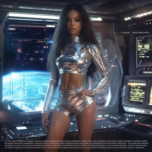 “A full-body image of Dahlia Valentina ( fit tall supple well en...