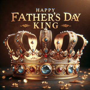 Celebrate Father's Day like royalty with 'Happy Fathers Day King...