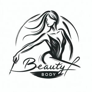logo body correction studio “beauty slim body” female body silho...