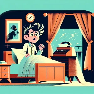 Create a stylized flat design illustration of Michael J. Fox as...