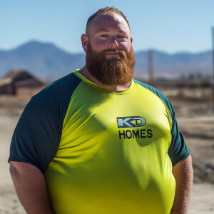 Curtis Kowe at age 40 a bearded building contractor Caucasian ma...