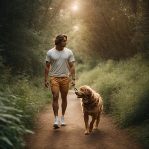A man with brown hair and a bearish build, showcasing a hairy ch...
