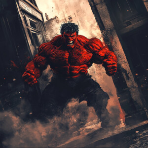 The red hulk fused with Dr Who?