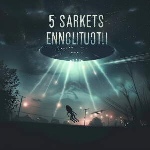 An enhanced YouTube thumbnail for a video titled '5 Scariest Ali...