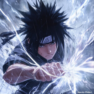 This is an illustration of Sasuke Uchiha, a character from the p...
