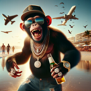 Creat an high resolution, 8k Hyperrealistic image of a cheerful...