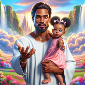 Create a 3D realistic artwork featuring the phrase 'Jesus Saves'...