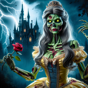 and eerie reinterpretation of Belle from Disney’s “Beauty and th...