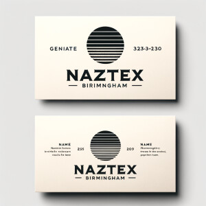 Business card for Naztex Birmingham