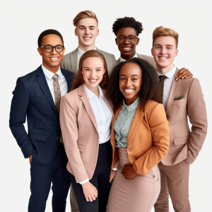 Group Photo of 5 Young Jehovah's Witnesses

All Smiling

They're...