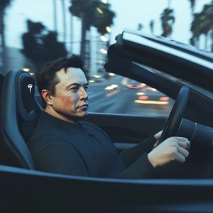 Elon Musk,driving, GTA style