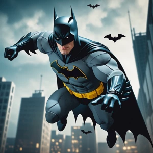 Batman flying