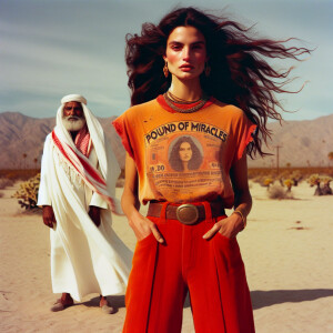 color film photograph from the early seventies of a gorgeous bru...