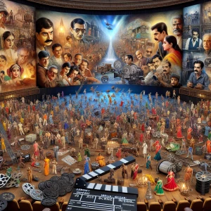 Story of Indian Cinema on 70 mm screen with numerous chatcaters...